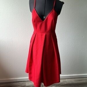 Elia Cher dress red balletcore size XS or 4 with pockets